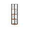 Vasagle Hoekplank met 5 Niveaus - Vintage Bruin/Zwart - 30 x 30 x 160 cm