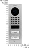 DoorBird D1102V Aufputz Buitenunit voor Video-deurintercom via WiFi WiFi, LAN RVS V2A (geborsteld)