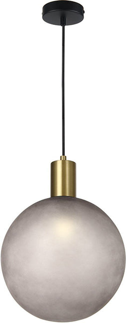 V-TAC VT-89025 - Hanglamp - E27 - 300 x 400 mm - zandgrijs + elektrolytisch geplateerd brons