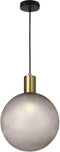 V-TAC VT-89025 - Hanglamp - E27 - 300 x 400 mm - zandgrijs + elektrolytisch geplateerd brons