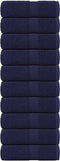 vidaXL - Zeepdoekjes - 10 - st - 30x30 - cm - 360 - g/m² - 100% - katoen - marineblauw