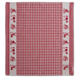 DDDDD Dutchie - Theedoek en Keukendoek - 100% katoen - Rood (2 stuks)