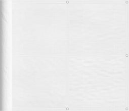 vidaXL - Balkonscherm - 90x800 - cm - 100% - oxford - polyester - wit
