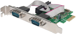 Manhattan 152082 - PCI Express Kaart - 2x DB9 poorten - CE FCC - 2,5 Gbit/s