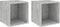 vidaXL - Wandkasten - 2 - st - 37x37x37 - cm - bewerkt - hout - betongrijs