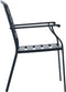vidaXL - Tuinstoelen - stapelbaar - 2 - st - staal - antraciet