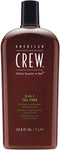 American Crew - 3-in-1 Tea Tree shampoo, conditioner, body wash