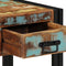 vidaXL - Nachtkastje - 40x40x50 - cm - Massief - gerecycled - hout