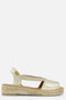 Toni Pons Etna - Dames Espadrilles - Metallic look - Platinum - Maat 39