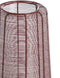 Light & Living windlicht ADETA glans bordeaux met glas – Ø19,5x30 cm