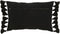 J-Line kussen Kwastje - katoen - zwart