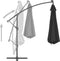 vidaXL - Zweefparasol - met - aluminium - paal - 350 - cm - zwart