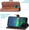 iMoshion Hoesje Geschikt voor Nokia 1.4 Hoesje Met Pasjeshouder - iMoshion Luxe Bookcase - Bruin