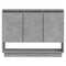 Dressoir 97x31x75 cm bewerkt hout betongrijs