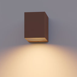 Calex Wandlamp Downlight Sanremo - GU10 - IP54 Water- en Stofbestendig - Roestkleur