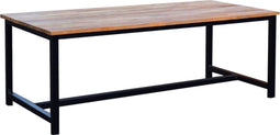 D - Livingfurn - e Eetkamertafel Montreal - U-Pot - Teakhout - 240x100 cm - Bruin