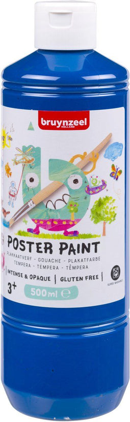 Bruynzeel - Plakkaatverf - 98% natuurlijke ingrediënten - Diepblauw (500ml)