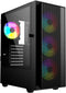 Gembird CCC-FC-4000 - Tower PC - ATX ITX micro ATX - Geharde glas zijpaneel - Zwart