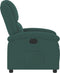 Fauteuil verstelbaar fluweel donkergroen