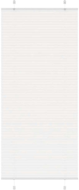 vidaXL - Plissé - rolgordijn - 85x200 - cm - stofbreedte - 84,4 - cm - polyester - wit