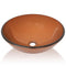 vidaXL - Wasbak - gehard - glas - 42 - cm - bruin