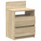 vidaXL - Nachtkastje - met - 2 - lades - 40x33x60 - cm - sonoma - eikenkleurig