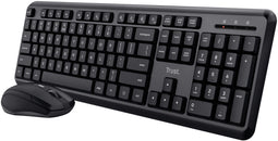 Trust Ody - Draadloze Toetsenbord en Muis Set - Stille Toetsen en Morsbestendig - Qwerty UK
