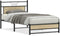 vidaXL - Bedframe - zonder - matras - hout - sonoma - eikenkleurig - 100x200 - cm