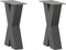vidaXL - Salontafelpoten - 2 - st - X-vormig - 38x(42-43) - cm - staal - antraciet