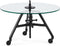 Riviera Maison Bricklane Coffee Table Dia 70 Black - Glas, IJzer - Zwart - 70.0x70.0x40.0 cm