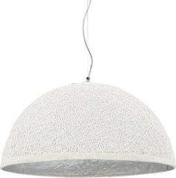 vidaXL Hanglamp E27 Ø50 cm wit en zilver