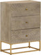 vidaXL - Ladekastje - 55x30x76 - cm - massief - mangohout - en - ijzer
