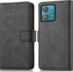 iMoshion Hoesje Geschikt voor Motorola Moto G84 Hoesje Met Pasjeshouder - iMoshion Luxe Bookcase - Zwart