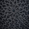 SVJ Poefs Rond - 55 x 55 x 37 cm - Katoen - Grijs/Blauw - Set van 2