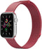 imoshion Milanees magnetisch bandje - Geschikt voor Apple Watch 1, 2, 3, 4, 5, 6, 7, 8, 9, 10 (42 mm), SE - 38/40/41 mm - Rood - S