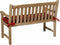 Madison tuinbankkussen Rib 120x48 cm - rood