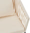 Juskys Touwstoelen - Tuinstoel - Set van 2 - Incl. Zit- en Rugkussens - Beige (2 stuks)