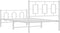vidaXL - Bedframe - met - hoofd- - en - voeteneinde - metaal - wit - 100x200 - cm