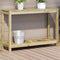 vidaXL - Oppottafel - met - schap - 108x35x75 - cm - geïmpregneerd - grenenhout