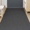 vidaXL - Deurmat - 115x300 - cm - gestreept - zwart - en - grijs