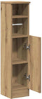 vidaXL - Badkamerkast - met - rolhouder - 20,5x22x90 - cm - artisanaal - eikenkleur