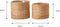Mica Decorations Atlantic Plantenmand - Set van 2 - H26 x Ø30 cm - Lichtbruin (2 stuks)