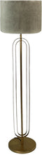 Ronde lampenkap - 42x42x32 - Lichtgrijs - Velvet