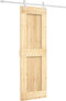 vidaXL - Schuifdeur - met - beslag - 70x210 - cm - massief - grenenhout