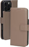 Mobiparts - Leather 2 in 1 Wallet Case - Uitneembare backcover MagSafe geschikt - Taupe