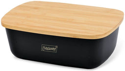 Feel Maestro MR-1776-BLACK - Broodmand - Zwart Hout Plastic - 34,5 x 13 x 23,5 cm