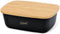 Feel Maestro MR-1776-BLACK - Broodmand - Zwart Hout Plastic - 34,5 x 13 x 23,5 cm