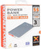 Xtorm Power Bank Free 15000mAh - 3x USB uitgangen - Snelle oplaadtijd