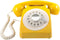 GPO 746ROTARYMUS - Telefoon retro jaren ‘70, draaischijf, mosterdgeel