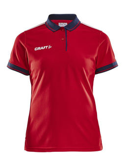Craft Pro Control - Poloshirt Dames - Isolerend - Felrood/Marineblauw